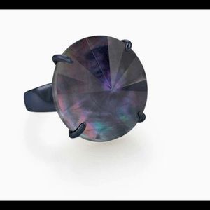 Kendra Scott Jolie Navy Metal Cocktail Ring